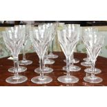 (lot of 14) St. Louis crystal stemware group