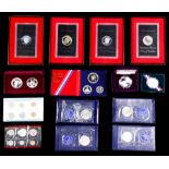 A collection of United States proof silver coin sets