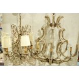 (lot of 2) Chandelier group