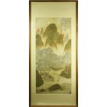 After Zheng Ming (1470-1559), Ming Period, Landscape scroll