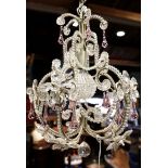 A Murano style chandelier