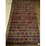 Tribal flatweave carpet