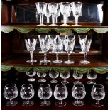 (lot of 15) A group of Waterford crystal stemware
