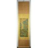 Maner of Zhao Lingrang, Green landscape, hanging scroll