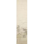 Kishi Renzan Winter landscape, hanging scroll