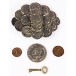 (lot of 5) Buffalo nickel soldered belt buckle