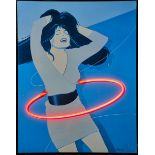 Hula hoop neon sign