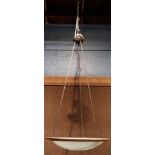 A large Modernist hanging fixture