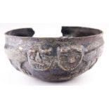 A Pre-Columbian Chimu culture silver bowl 1200AD-1500AD