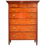 An American Federal cherry chest of drawers