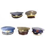 (5) Eastern European military hats: Bulgarian,Romanian,Yugoslavian