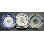 A (lot of 4) Chinese Export Armorial plates