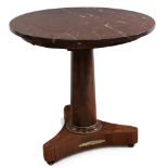 An Empire style bronze mounted occasional table