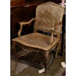 French Louis XV style fauteuil