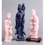(Lot of 3) Three Chinese hardstone carvings