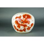 Chinese white ground porcelain ginger jar