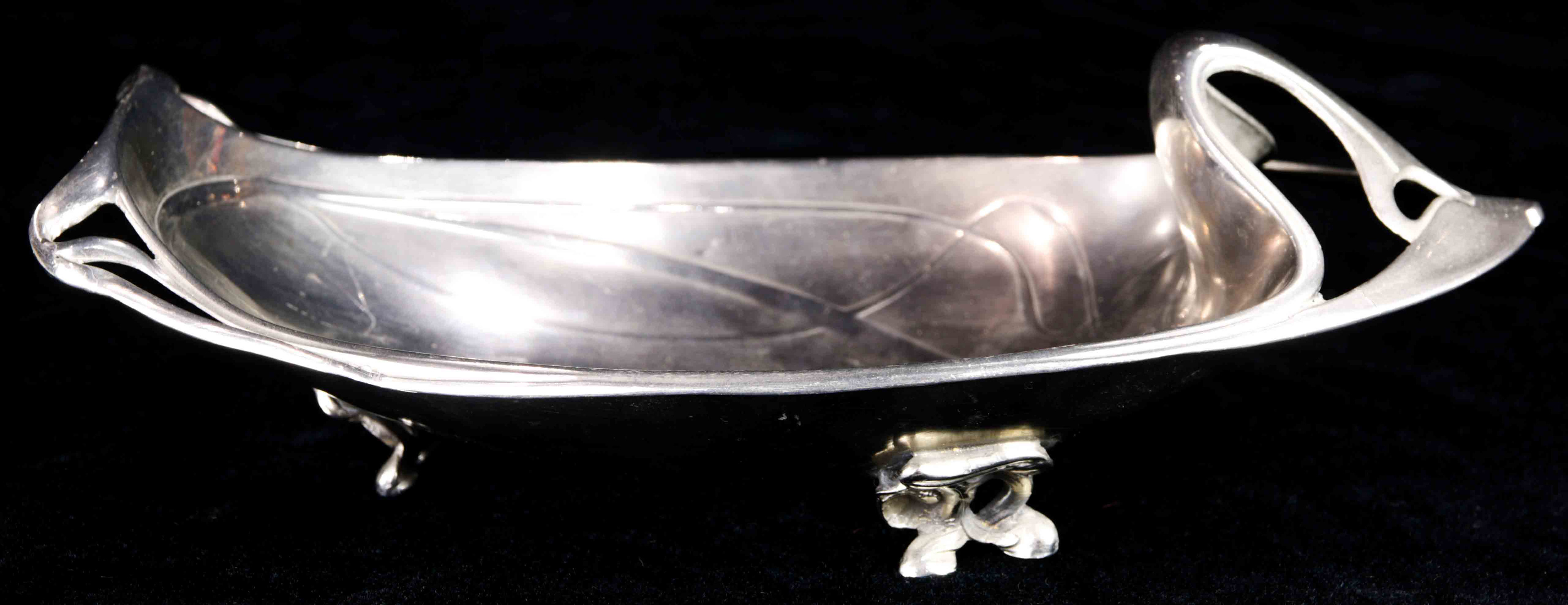 Jugendstil silver plate bowl - Image 2 of 6