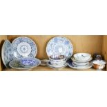 (lot of 23) Large grouping of Japanese and Chinese dishes