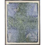 Nakazato Hitoshi, Kagi, woodblock, framed