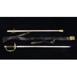 A GAR Field Officer Veteran sword, belt, hanger and buckle ensemble