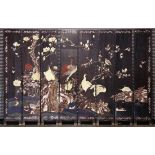 Chinese coromandel reversible eight-panel screen