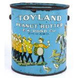 A Toyland Peanut Butter tin