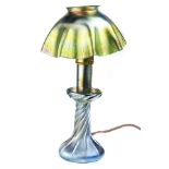 A Tiffany Studios, New York, favrile glass candle lamp