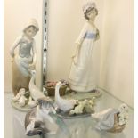 (lot of 5) Lladro figural groups