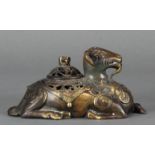 Chinese Bronze incense burner in the shape of ram