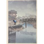 Kawase Hasui, Rainy season at Ryocimachi