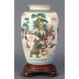 Satsuma vase decorated with Immortals