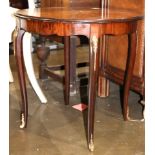 Deco style kingwood occasional table