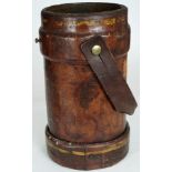 An English leather fire bucket