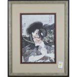 Toyokuni III: 3 framed prints