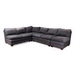 A Crate and Barrel four piece sectional sofa