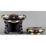 A (lot of 2) Chinese cloisonne censers