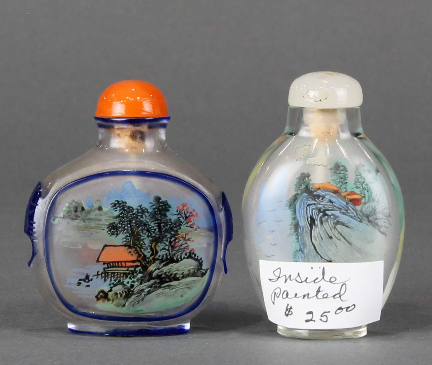 (Lot of 2) Inside Painted Snuff Bottles - Image 3 of 6