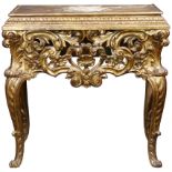 A George I style giltwood console table