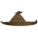 A Pacific Island style outrigger model ship