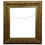 A Victorian giltwood and gesso closed corner picture frame circa 1880