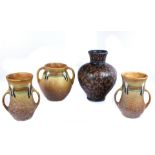 (lot of 4) Art pottery group