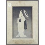 Taniguchi Kokyo, framed print Spirit of the Heron Maiden