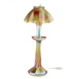 A Tiffany Studios, New York, favrile glass candle lamp