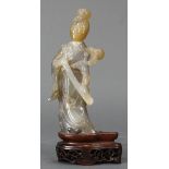 Chinese agate carving of Female Immortal