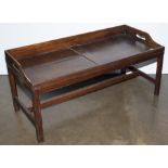 An English mahogany tray table