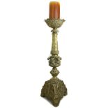 Rococo style brass candle pricket