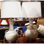 A pair of modernist table lamps