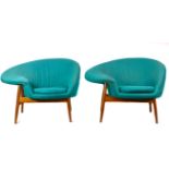 A pair of Hans Olsen lounge chairs