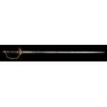 European officer's sword, 19th century