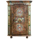 A French paint decorated armoire circa 1750